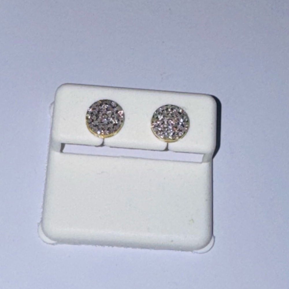 Genuine Diamond earrings, 100% Natural diamonds, FREE APPRAISAL, Gift for him, - Picture 4 of 9